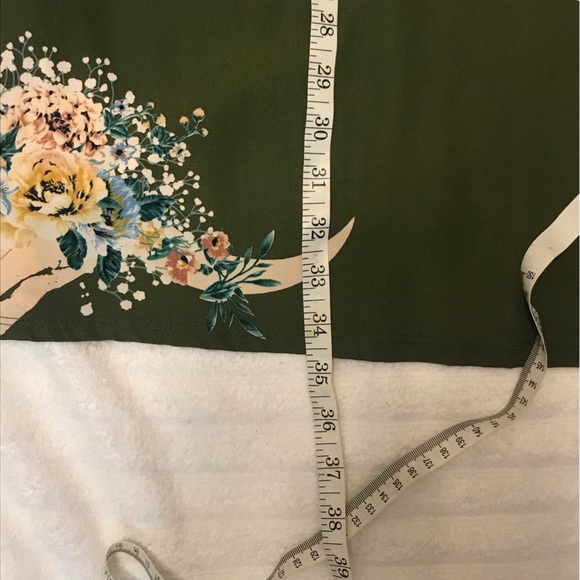 NWT Vision Women’s Edgy Boho Shift Dress M Green Clean Smoke & Per Free Home. - Picture 9 of 11